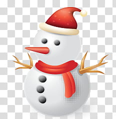 CHRISTMAS MEGA, snowman with red hat illustration transparent background PNG clipart