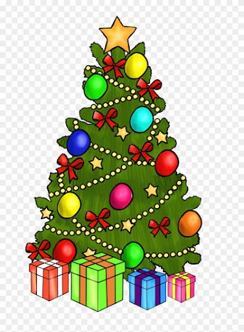 Christmas ~ Merry Christmas And Happy New Year Clipart - Christmas Tree Clip Art With Presents