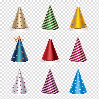 Christmas New Year's Day Party Greeting & Note Cards, Christmas hats transparent background PNG clipart