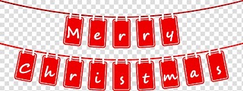 Christmas No Saint Nicholas Day, Pull flag Christmas bunting transparent background PNG clipart
