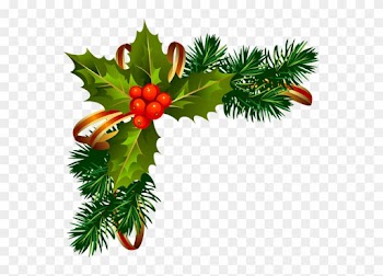 Christmas Note, Christmas Letters, Christmas Frames, - Christmas Holly Borders