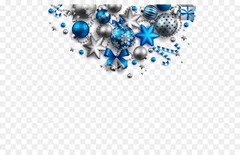 Christmas ornament Blue New Year - Christmas decoration ball 