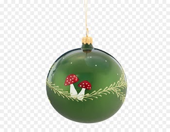 Christmas ornament Bombka Fly agaric Christmas Day Green - christmas tree 
