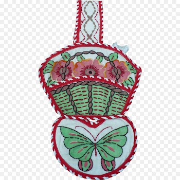 Christmas ornament Butterfly 2M Butterflies and moths - embroidered 