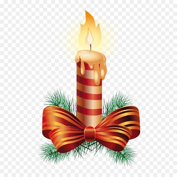 Christmas ornament Candle - Vector Christmas candles 