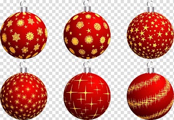 Christmas ornament , Christmas balls transparent background PNG clipart