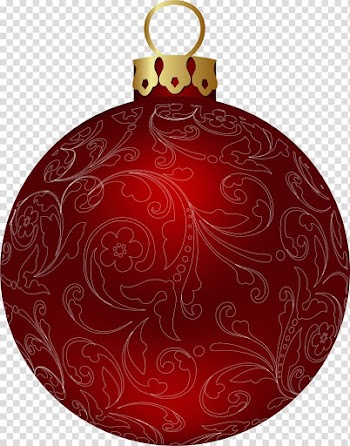 Christmas ornament Christmas decoration Ball Maroon, 35 transparent background PNG clipart