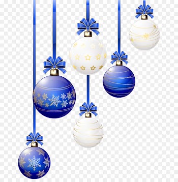 Christmas ornament Christmas decoration Blue and white pottery - Beautiful blue bell 