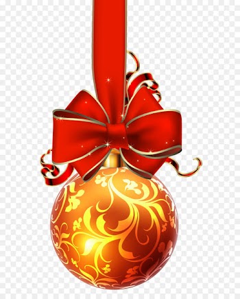 Christmas ornament Christmas decoration Candy cane Clip art - Christmas Ball with Red Bow PNG Clipart Image 