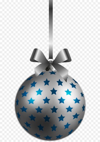 Christmas ornament Christmas decoration Christmas tree Clip art - Large Transparent BlueSilver Christmas Ball Ornament PNG Clipart 