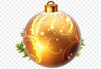 Christmas ornament Christmas decoration Christmas tree Clip art - Yellow Christmas Ball PNG Clipart Image 