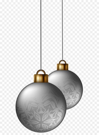 Christmas ornament Christmas decoration Christmas tree - Silver Christmas Balls PNG Clipart Image 