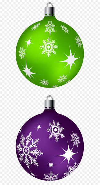 Christmas ornament Christmas decoration Clip art - Green and Purple Christmas Balls PNG Clipart Picture 