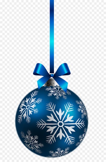 Christmas ornament Christmas decoration Clip art - Large Transparent Blue Christmas Ball Ornament PNG Clipart 