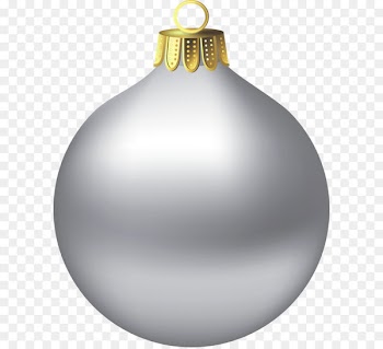 Christmas ornament Christmas decoration Clip art - Transparent Christmas Silver Ornament Clipart 