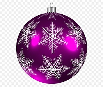 Christmas ornament Clip art - Beautiful Purple Christmas Ball PNG Clip-Art Image 