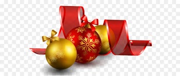 Christmas ornament Clip art - Christmas Balls with Red Bow Decor PNG Picture 