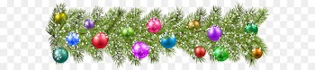 Christmas ornament Clip art - Christmas Pine Branches and Christmas Balls PNG Clip Art Image 