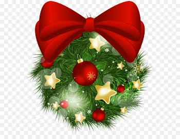 Christmas ornament Clip art - Transparent Christmas Pine Ball with Red Bow PNG Picture 