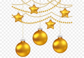 Christmas ornament Clip art - Yellow Christmas Balls Decoration PNG Clipart Image 