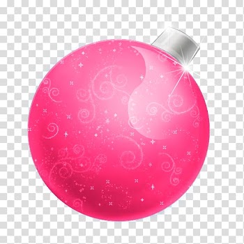 Christmas ornament Computer Icons Free , Pink Christmas Ball transparent background PNG clipart