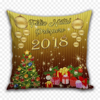 Christmas ornament Cushion Pillow Azulejo - Stamp Mockup 