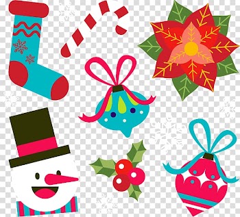 Christmas ornament , Cute christmas elements transparent background PNG clipart