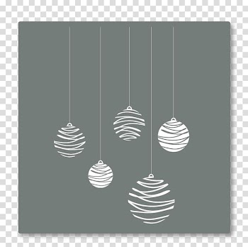 Christmas ornament Decal, Baubles transparent background PNG clipart