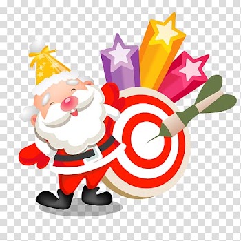 Christmas ornament food christmas decoration illustration, Santa stars transparent background PNG clipart