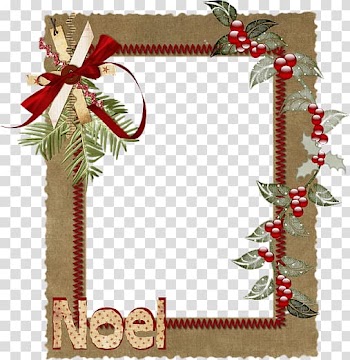 Christmas ornament Frames Scrapbooking montage, christmas transparent background PNG clipart