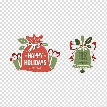 Christmas ornament Gift, Christmas bells transparent background PNG clipart