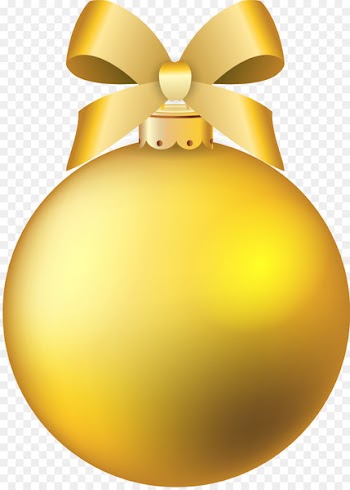 Christmas ornament Gold Christmas decoration - Golden christmas ball 