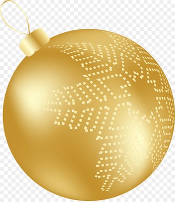 Christmas ornament Gold rush Christmas Day Sphere - gold 