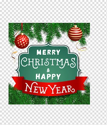 Christmas ornament Greeting card Christmas tree, Retro label cover Greeting Cards transparent background PNG clipart