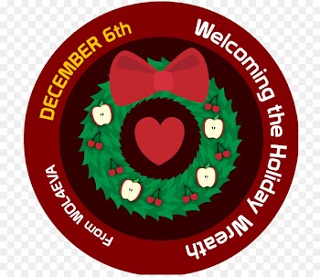 Christmas ornament Heart Font Christmas Day M-095 - advent badge 