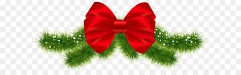 Christmas ornament New Year's Day Santa Claus - Christmas Red Bow PNG Clipart Image 
