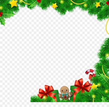 Christmas ornament Picture frame Christmas card - Green leaves biscuit bow material 