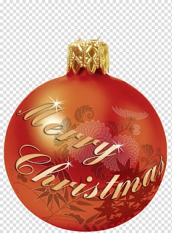 Christmas ornament, Red Christmas ornaments transparent background PNG clipart
