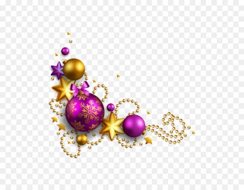 Christmas ornament Santa Claus Purple - Purple Christmas ball 