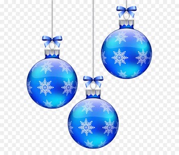 Christmas ornament Snowflake Blue Sphere - Blue Christmas Balls Decoration PNG Clipart Image 