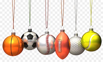 Christmas ornament Sport Basketball Football - Ball pendant 