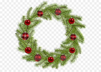 Christmas ornament Wreath - Deco Christmas Wreath PNG Clip Art Image 