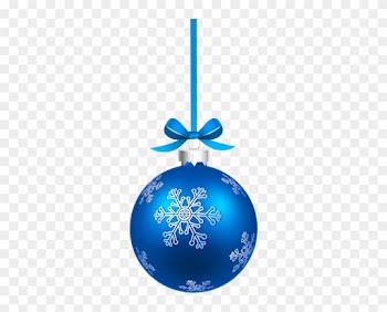 Christmas Ornaments Clipart Snowflake - Blue Christmas Ball Png