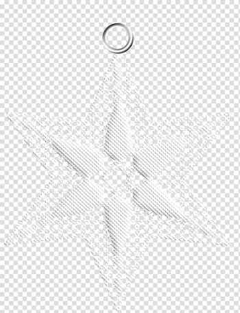 Christmas ornaments lace, white lace star transparent background PNG clipart