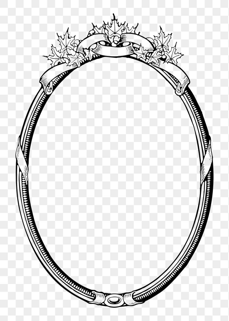 Christmas oval frame png sticker, | Free PNG - rawpixel