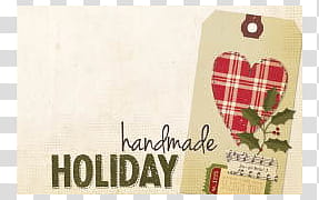 Christmas part , handmade holiday card transparent background PNG clipart