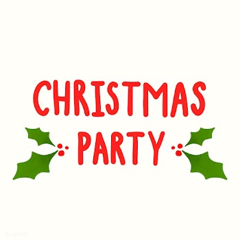 Christmas party typography in red | Free stock vector - 472552