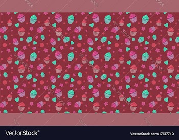 Christmas pattern with cute assets vector image