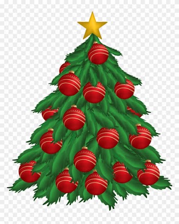Christmas Phenomenal Red Tree With Or Nts Png Nt Clip - Merry Christmas