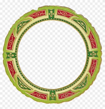 Christmas Picture Frame Clip Art - Circle